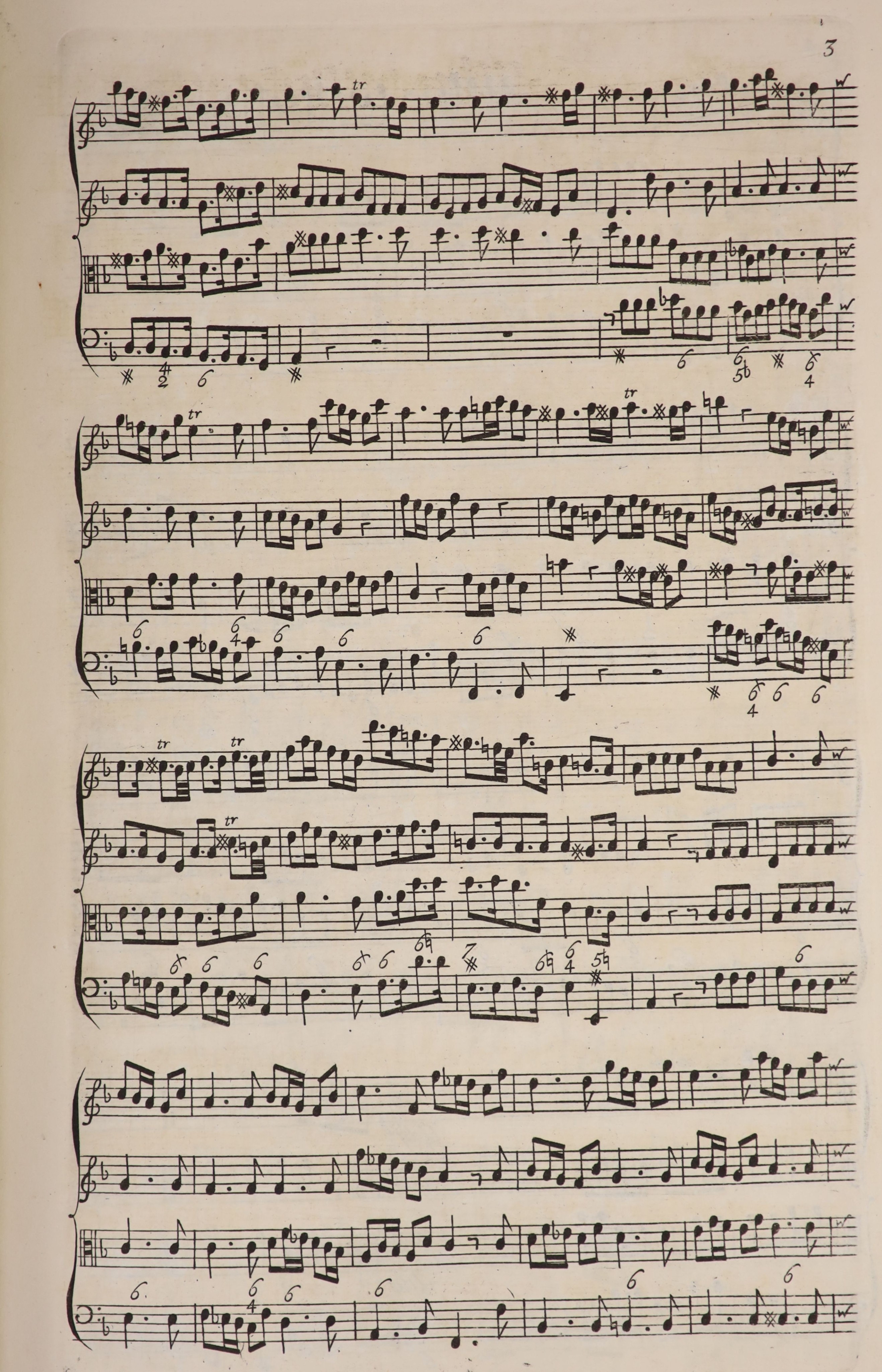 Dryden, John. and Handel, George Frideric - Alexander’s Feast or the Power of Musick (sic). An Ode wrote in Honour of St.Cecilia…Set to Musick by Mr. Handel… Contemporary half calf and old marble boards with panelled spi
